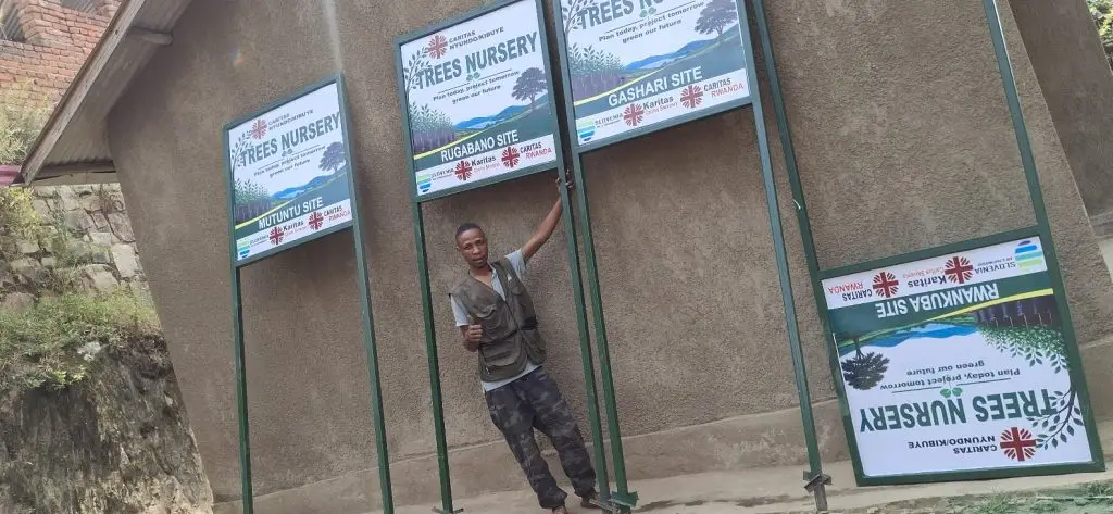 SIGN POST MADE AT DON DU CIEL KIGALI KARONGI